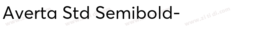 Averta Std Semibold字体转换 Averta Std Semibold字体转换